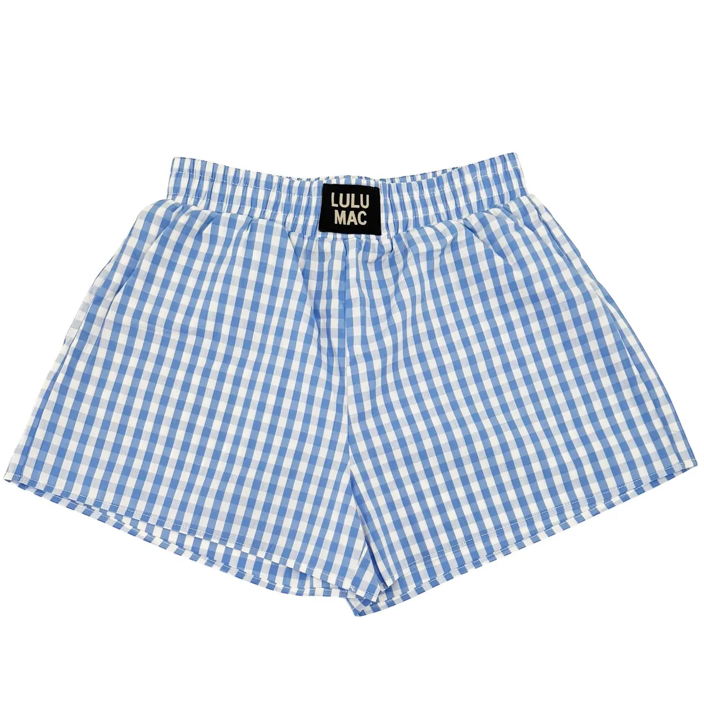 Lulu Mac BXGH Blue Gingham Boxer Shorts