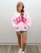 Load image into Gallery viewer, Lulu Mac Polka Dot Sweatshirt in Lt Pink/Hot Pink