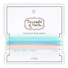 Load image into Gallery viewer, God is Faithful Silicone Bracelet Set