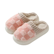 Load image into Gallery viewer, All I Ever Wanted Checkered Slippers in Pink