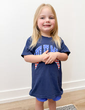 Load image into Gallery viewer, Lulu Mac YOUTH Stars &amp; Stripes Logo SS Tee