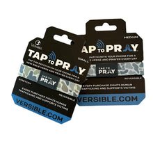 Load image into Gallery viewer, Versible River Rock Camo Moss &amp; Slate Tap to Pray Wristband
