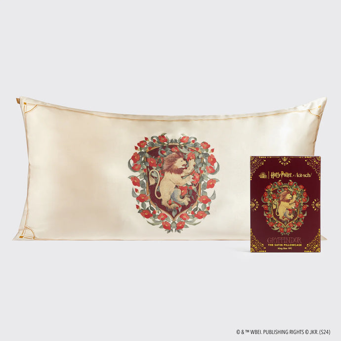 Harry Potter x Kitsch Gryffindor King Satin Pillowcase