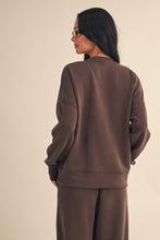 Load image into Gallery viewer, Sweet Dreams Air Scuba Sweatshirt in Chocolate