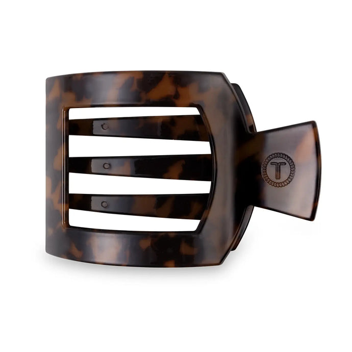 Teleties Medium Flat Square Clip Tortoise