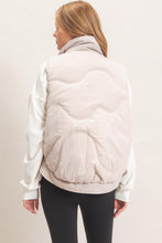 Load image into Gallery viewer, The Way I Go Quilted Puffer Vest in Ecru