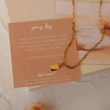 Load image into Gallery viewer, Pray Big Mini Tag Necklace