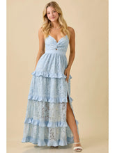Load image into Gallery viewer, Only Missing You Lace Maxi Dress With Ruffles