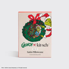 Load image into Gallery viewer, The Grinch x Kitsch Satin Pillowcase in Whoville - King