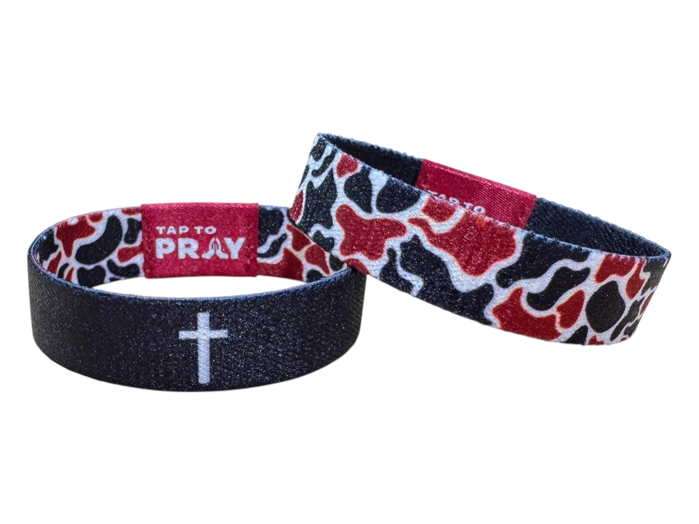 Versible Tap To Pray Wristbands-Team in Maroon & Black