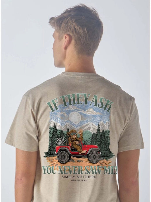 Simply Southern Men's If They Ask You Never Saw SS Tee
