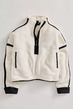 Load image into Gallery viewer, Free People Mountain High 1/2 Zip in White Combo