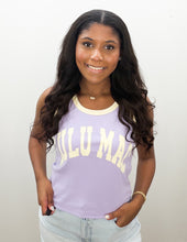 Load image into Gallery viewer, Lulu Mac Logo Tank in Lavender/Butter
