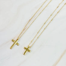 Load image into Gallery viewer, Lovely Days Gold Chain Cross Necklace Set