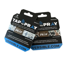 Load image into Gallery viewer, Versible River Rock Camo Classic &amp; Sage Tap to Pray Wristband