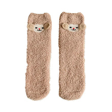 Load image into Gallery viewer, Around the Christmas Tree Triangle Box Gift Fuzzy Socks