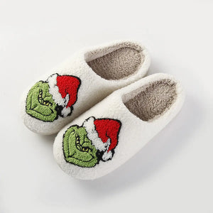 Jazzercize Grinch Fuzzy Slippers