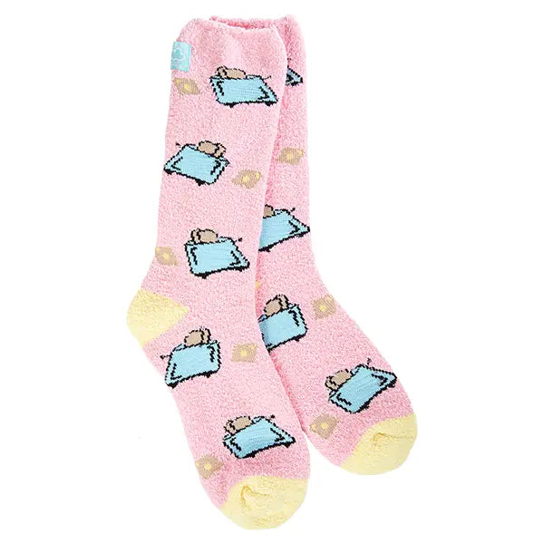World's Softest Socks Cozy Crew Breakfast Toast