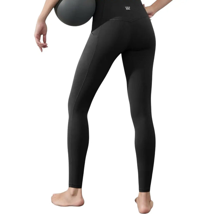 Lulu Mac Solid Leggings in Black