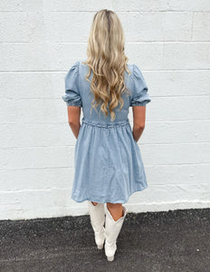 Someone to You Puff Sleeve Mini Dress