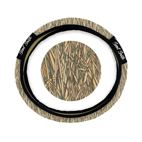 Scent South Steering Wheel Cover in Shadowgrass Camo
