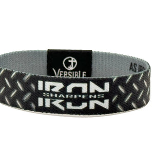 Versible Iron Sharpens Iron Bible Verse Wristband