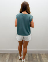 Load image into Gallery viewer, Caught Up In This Moment Scuba Sleeveless Top in Ash Jade