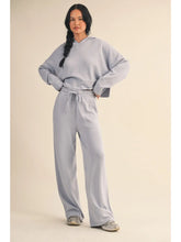 Load image into Gallery viewer, Lost My Mind Scuba Oversized Crop Hoodie in Blue