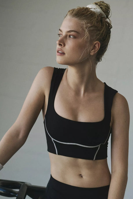 Free People You're A Peach Bra in Black