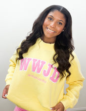 Load image into Gallery viewer, WWJD-He Would Love First Mockneck in Yellow
