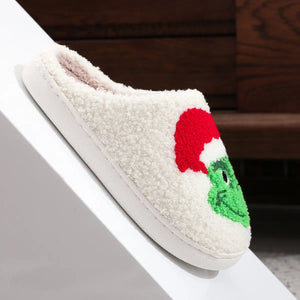 Feeling Grinchy Fuzzy Slippers