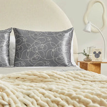 Load image into Gallery viewer, Kitsch &amp; Mickey and Minnie Mickey Maze Standard Satin Pillowcase