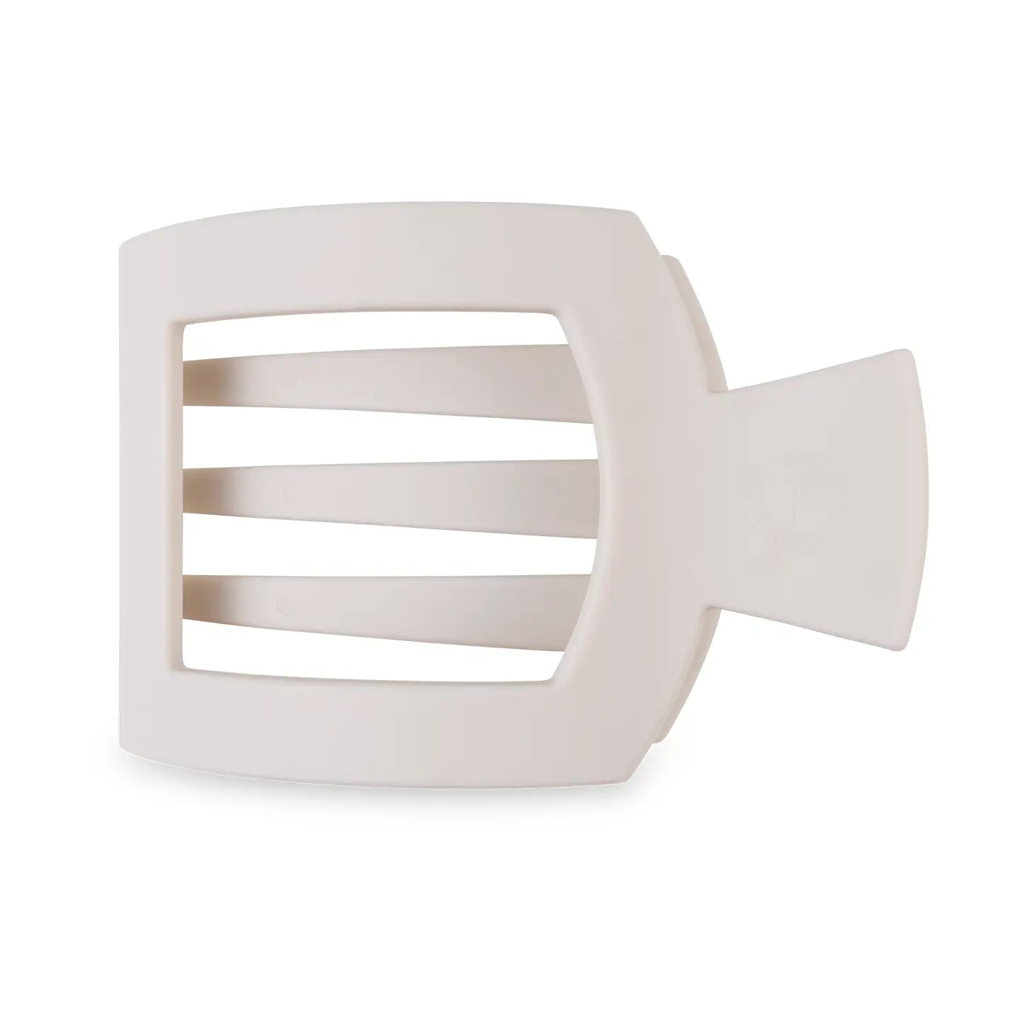 Teleties Large Flat Square Clip in Toasted