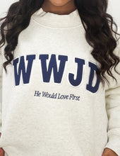 Load image into Gallery viewer, WWJD-He Would Love First Mockneck in Ash