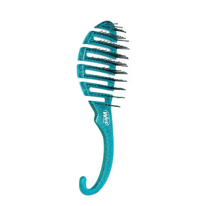 Wet Brush Shower Detangler Green Glitter