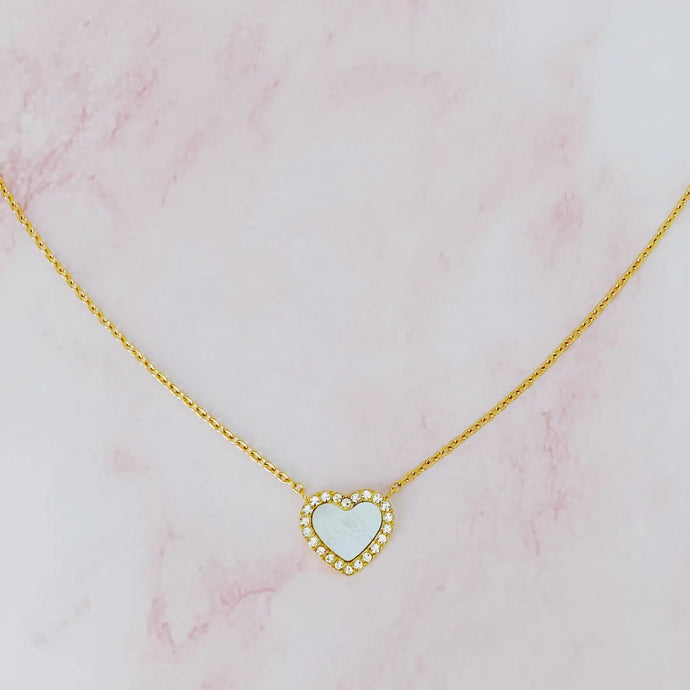 You Are My Love Gold Heart Necklace