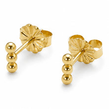 Load image into Gallery viewer, Erin Gray 3 Dot Stud Earrings in Gold