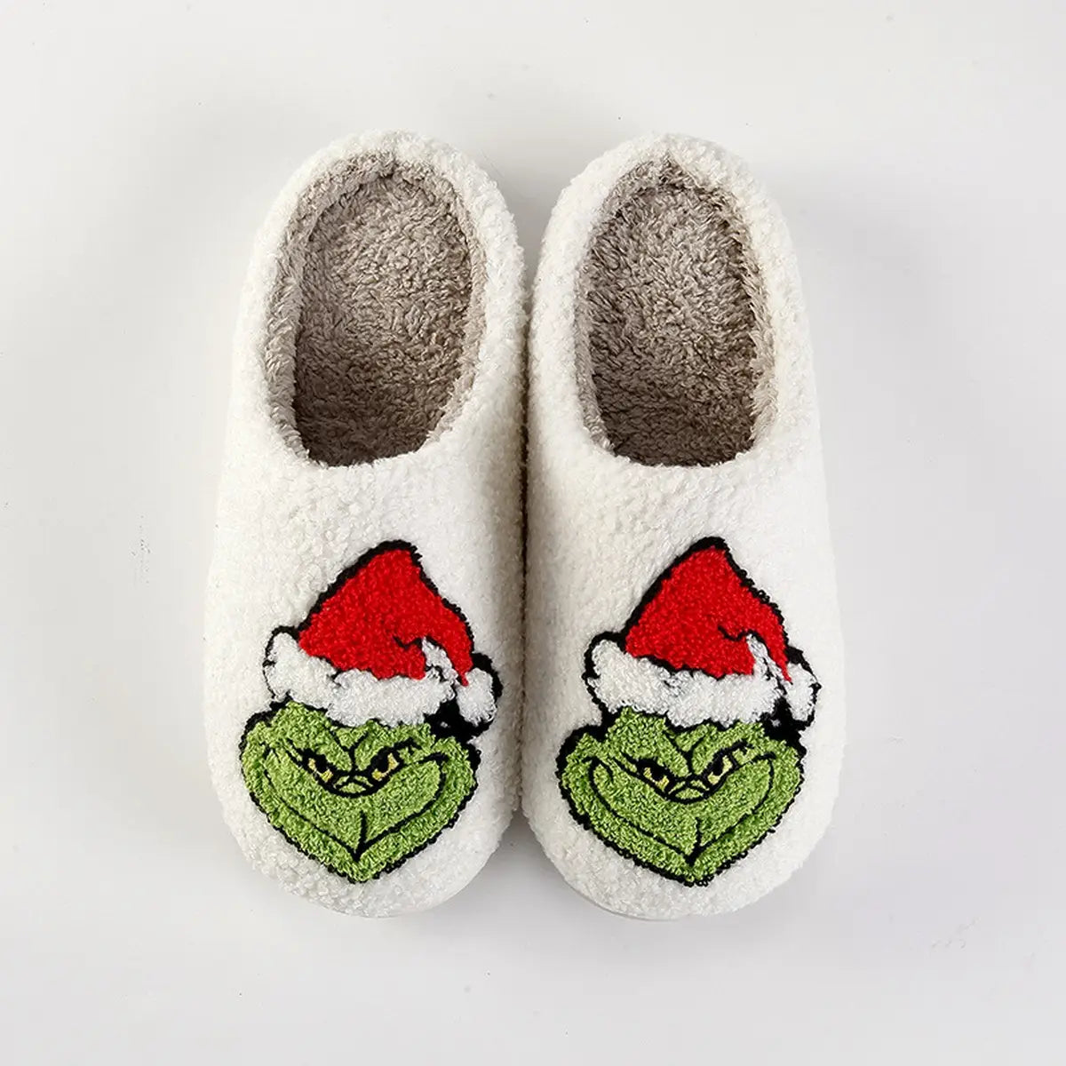 Jazzercize Grinch Fuzzy Slippers