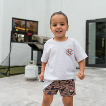 Load image into Gallery viewer, Burlebo Youth Athletic Shorts in Gauge Camo
