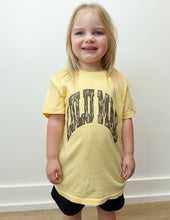 Load image into Gallery viewer, Lulu Mac YOUTH Bottomland Camo Logo SS Tee in Butter
