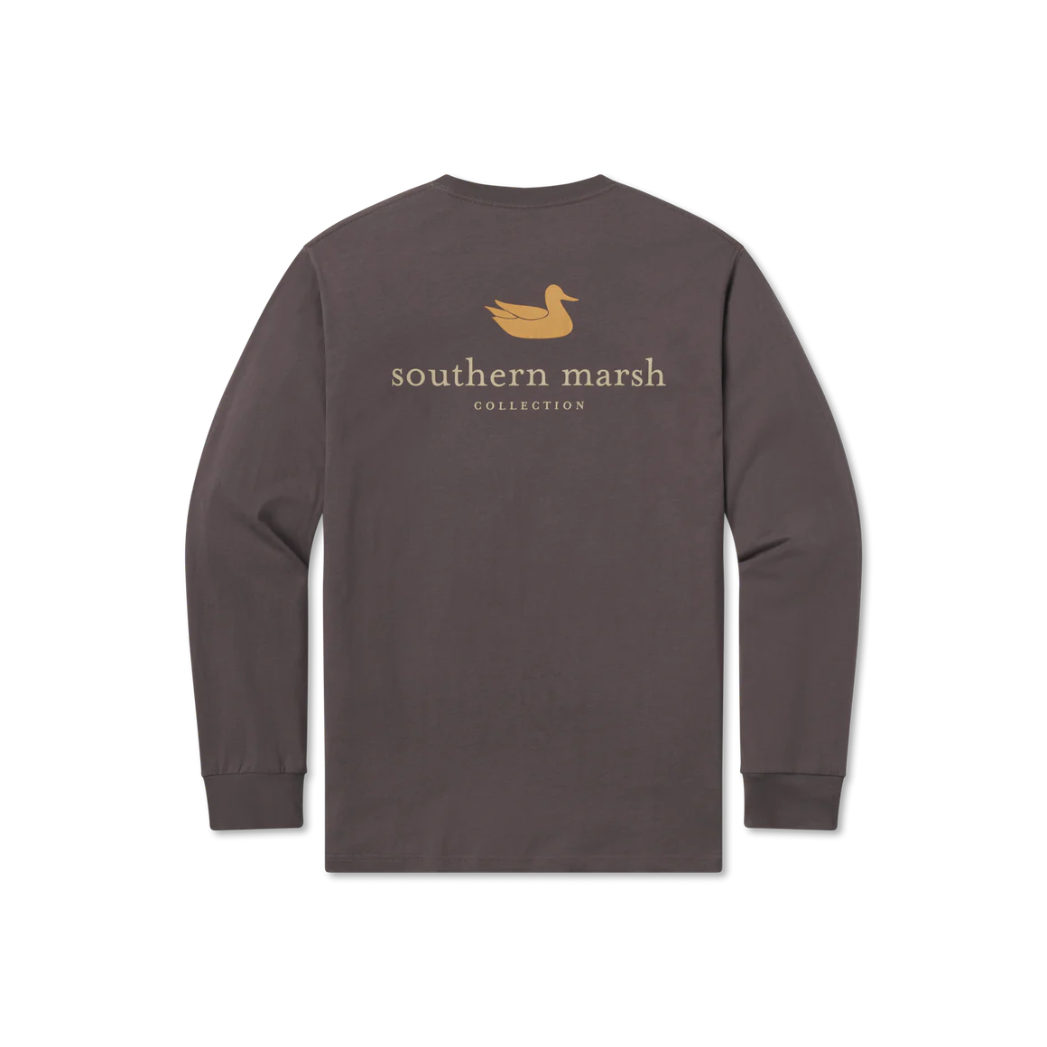 Southern Marsh LS Authentic Tee Iron Gray