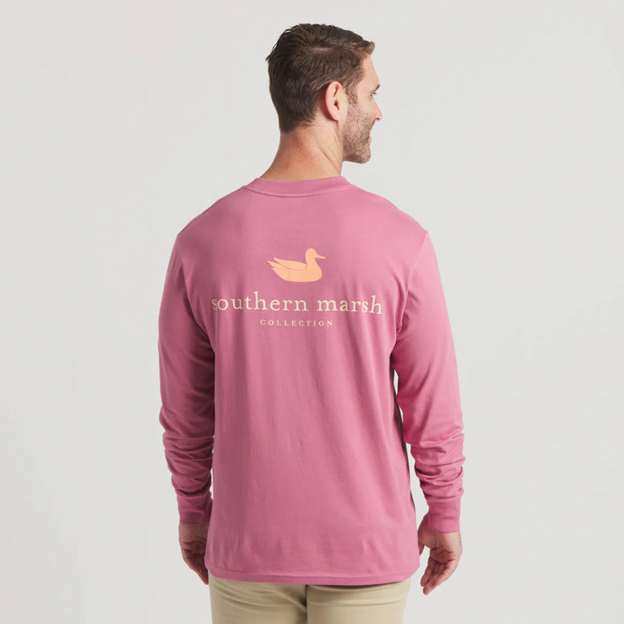 Southern Marsh Authentic LS Tee in Mulberry
