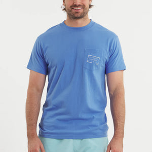 Southern Marsh Authentic SS Tee in French Blue