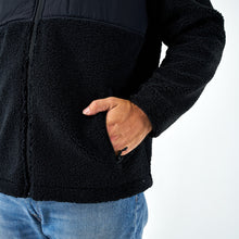 Load image into Gallery viewer, Burlebo Sherpa Full Zip Jacket in Black