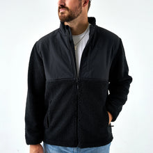 Load image into Gallery viewer, Burlebo Sherpa Full Zip Jacket in Black