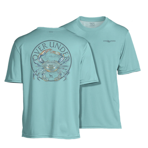 Over Under Tidal Tech Blue Crab SS Shirt