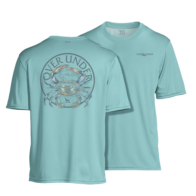 Over Under Tidal Tech Blue Crab SS Shirt