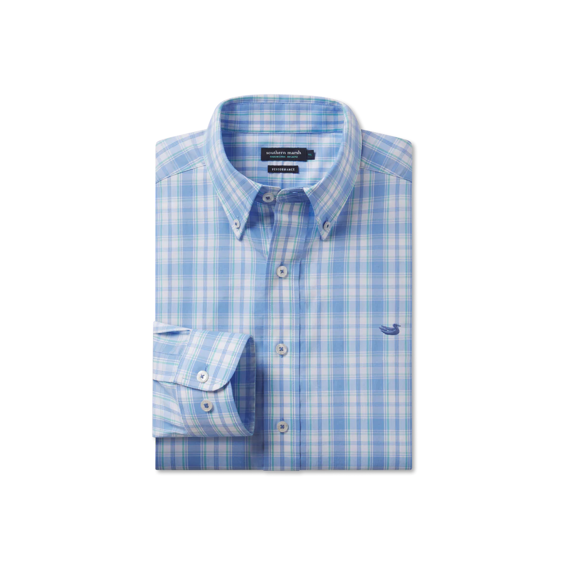 Southern Marsh Benton Performance Plaid Dress Shirt