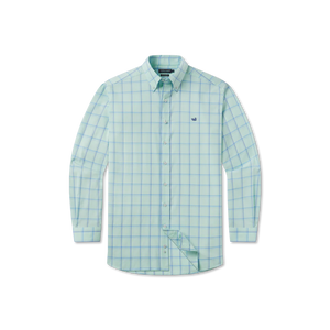 Southern Marsh Palmer Performance Dress Shirt Antigua Blue & Lilac