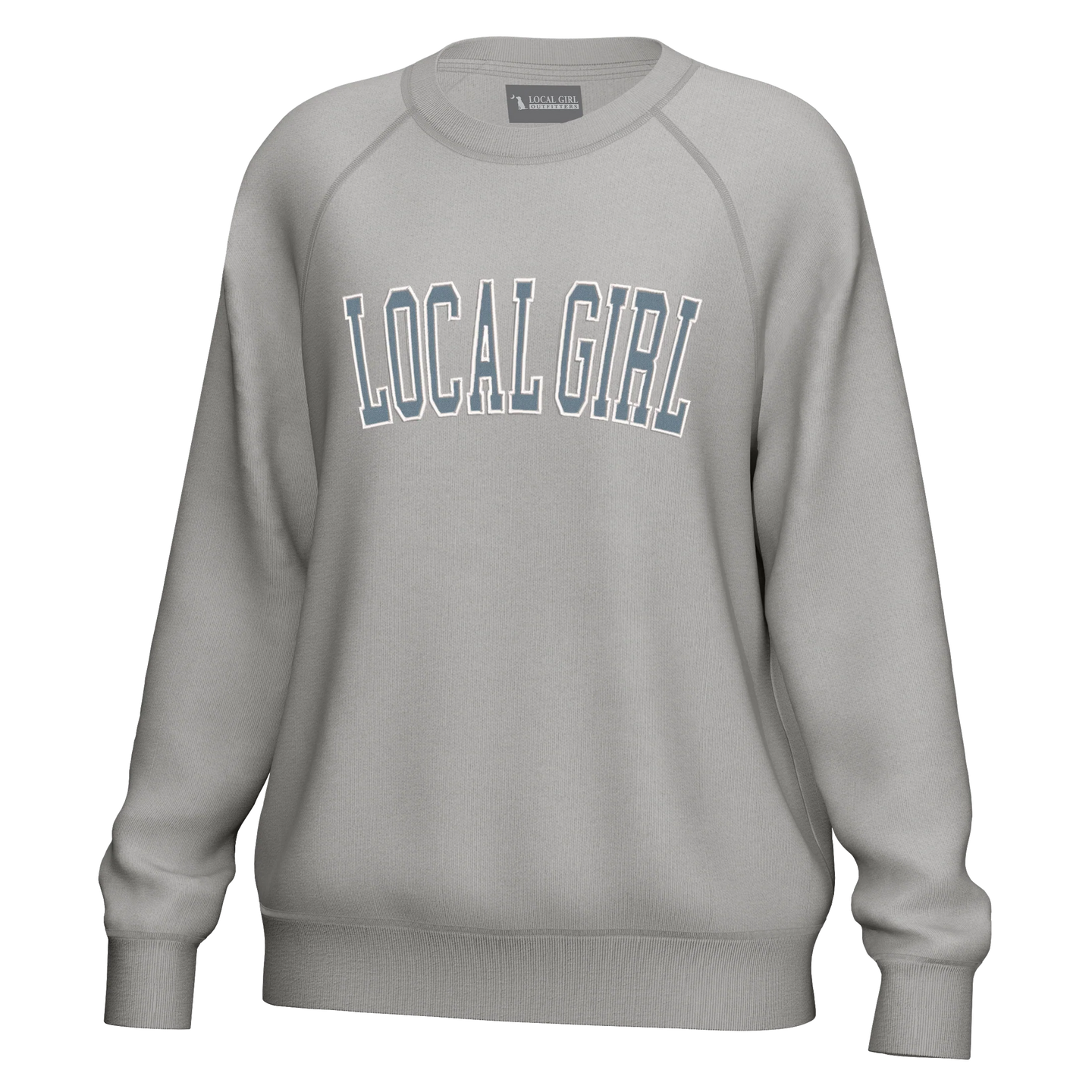 Local Girl Cotton Crewneck Light Sand